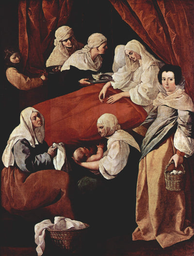 Birth of the Virgin in master bedroom