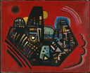 Black-Red by Wassily Kandinsky — shapes oil painting wall art, Abstract Art