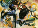 Black spot by Wassily Kandinsky — textures oil painting wall art, Abstract Art