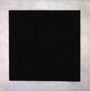 Black Square (2nd version) by Kazimir Malevich — geometric oil painting wall art