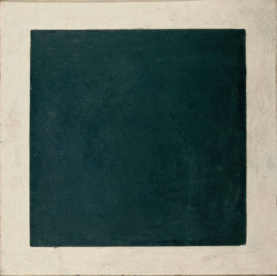 Black Square (4th version) by Kazimir Malevich — hand-painted abstract oil painting reproduction on canvas