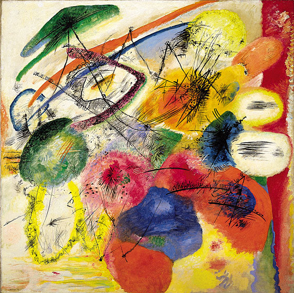 Black strokes I - Wassily Kandinsky