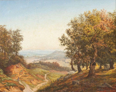 Blick Aus Dem Wald Ins Tal in living room