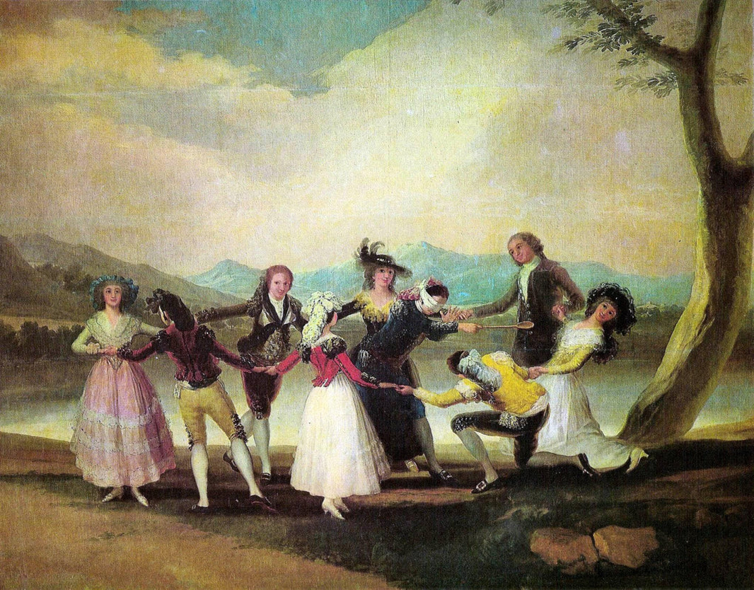 Blind Man's Buff by Francisco Goya — hand-painted cultural oil painting reproduction on canvas