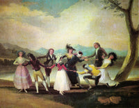 Blind Man's Buff by Francisco Goya — hand-painted cultural oil painting reproduction on canvas