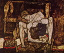 Blind Mother by Egon Schiele — hand-painted abstract oil painting reproduction on canvas