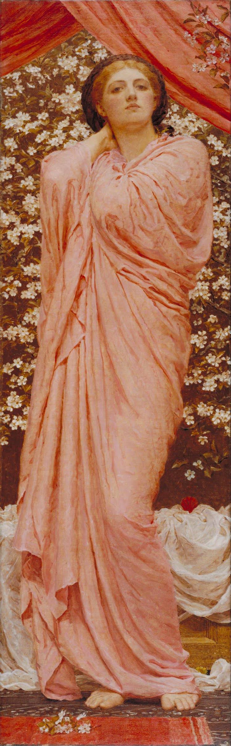 Blossoms by Albert Joseph Moore, hand-painted portrait oil painting reproduction on canvas