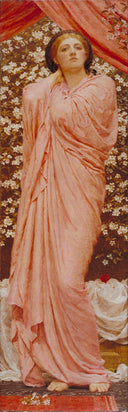 Blossoms by Albert Joseph Moore, female oil painting wall art, Academicism