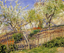 Blossoms and Wallflowers by Guy Rose — hand-painted botanical oil painting reproduction on canvas