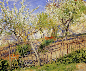 Blossoms and Wallflowers - Guy Rose