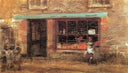 Blue and Orange: The Sweet Shop by James McNeill Whistler — urban oil painting wall art, Tonalism