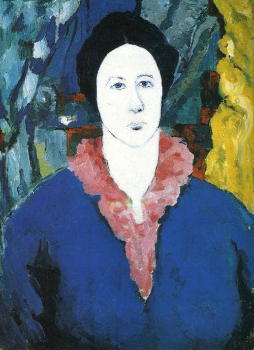 Blue Portrait by Kazimir Malevich — hand-painted portrait oil painting reproduction on canvas