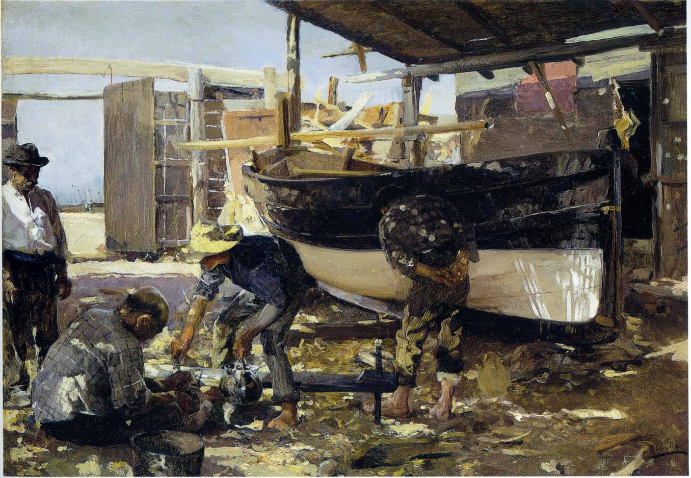 Boat Builders - Joaquín Sorolla