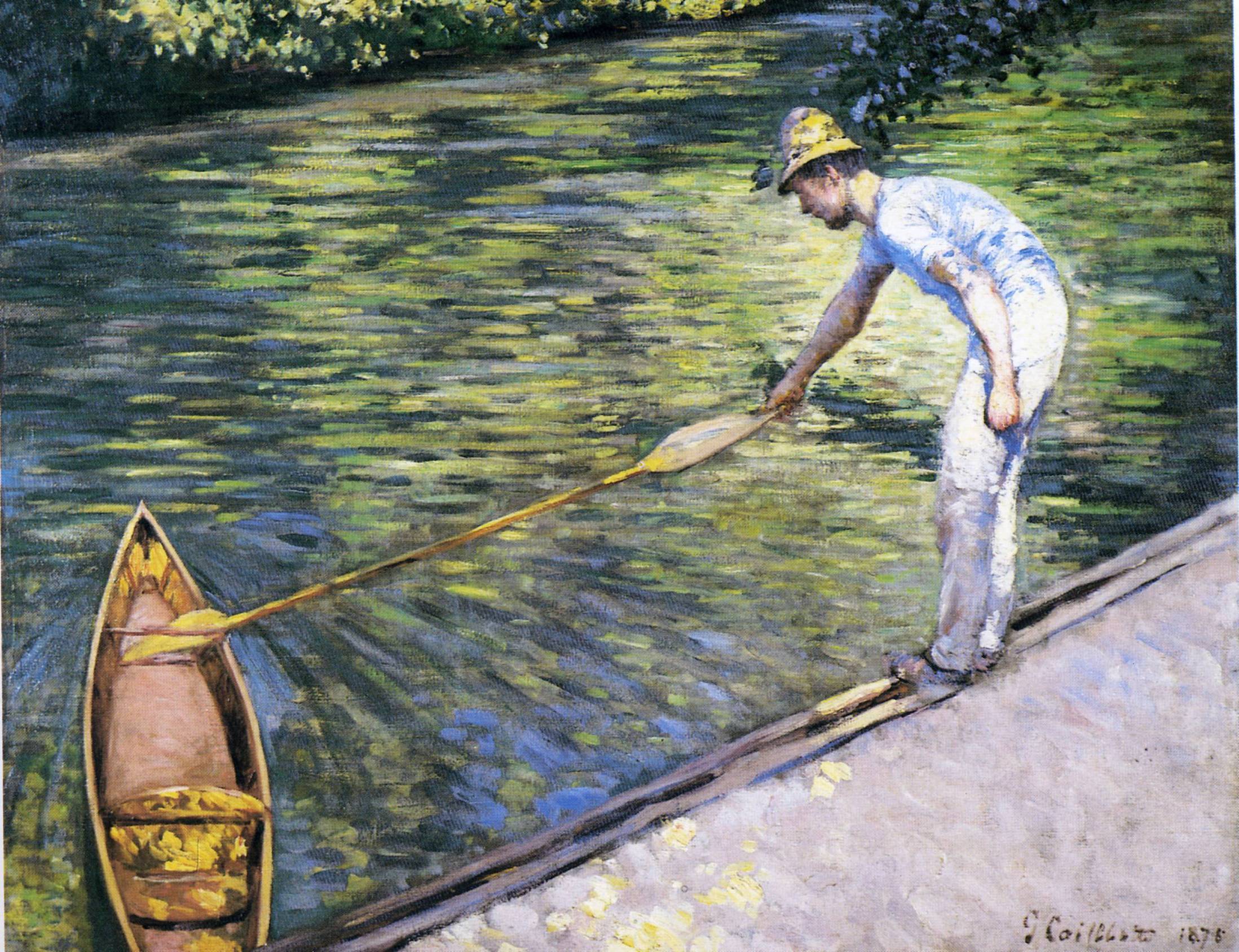 Boating on the Yerres - Gustave Caillebotte