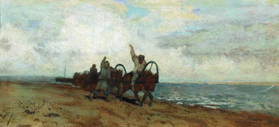 Boatmen in entryway