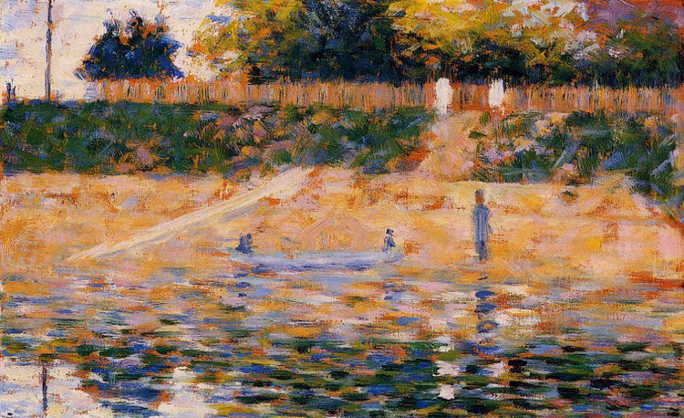 Boats near the Beach at Asnieres - Georges Seurat