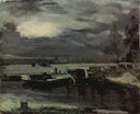 Boats on the Stour by John Constable — seascapes oil painting wall art, Romanticism