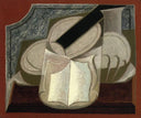 Book and Guitar by Juan Gris — life oil painting wall art, Cubism