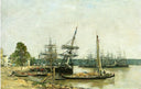 Bordeaux by Eugene Boudin — hand-painted landscape oil painting reproduction on canvas