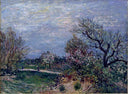 Border of the Woods by Alfred Sisley — hand-painted botanical oil painting reproduction on canvas