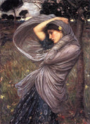 Boreas by John William Waterhouse — hand-painted cultural oil painting reproduction on canvas