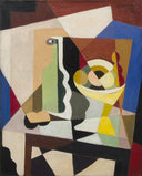 Botella Y Frutero Sobre Una Mesa by Maria Blanchard — hand-painted abstract oil painting reproduction on canvas