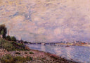 Bougival by Alfred Sisley — hand-painted botanical oil painting reproduction on canvas