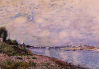 Bougival by Alfred Sisley — hand-painted botanical oil painting reproduction on canvas