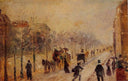 Boulevard des Batignolles by Camille Pissarro — city oil painting wall art, Impressionism