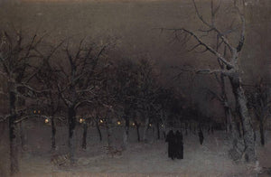 Boulevard in the evening. - Isaac Levitan