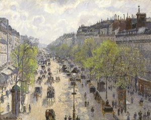 Boulevard Montmartre, Spring - Camille Pissarro