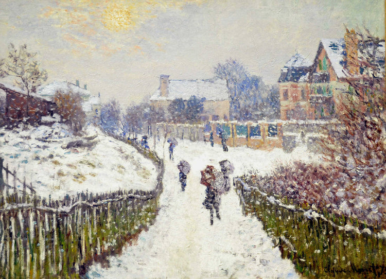 Boulevard Saint-Denis, Argenteuil, in Winter - Claude Monet