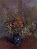 Bouquet of Flowers by Alfred Sisley — hand-painted botanical oil painting reproduction on canvas