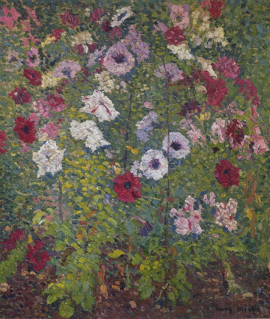 Bouquet of Flowers by Henri Martin — hand-painted botanical oil painting reproduction on canvas