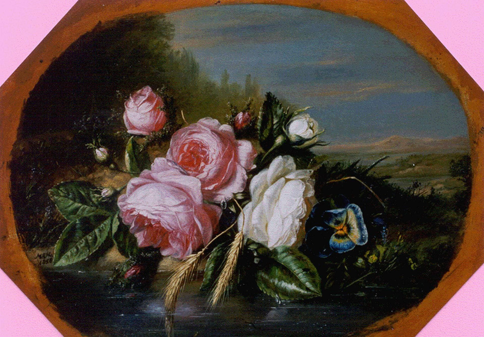 Bouquet Of Roses On The Waterfront