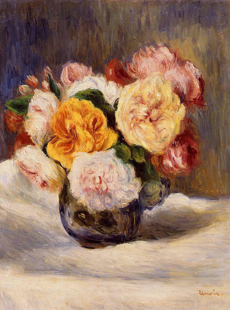 Bouquet of Roses - Pierre-Auguste Renoir