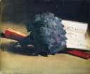 Bouquet of violets by Edouard Manet — flower oil painting wall art, Realism
