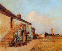 Bourg-de-batz, Brittany by Ferdinand du Puigaudeau — hand-painted landscape oil painting reproduction on canvas