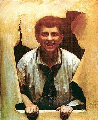 Boy by Jose Ferraz de Almeida Junior — hand-painted portrait oil painting reproduction on canvas