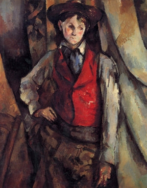 Boy in a Red Vest - Paul Cezanne