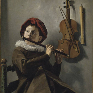 Boy Playing the Flute