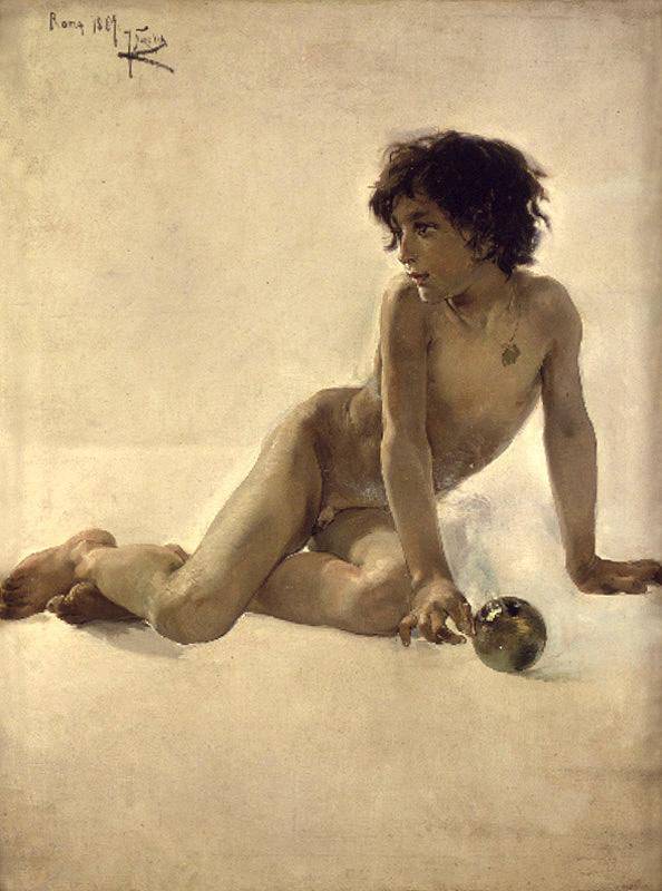 Boy with a ball - Joaquín Sorolla