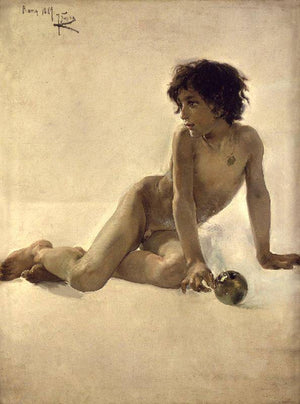 Boy with a ball - Joaquín Sorolla