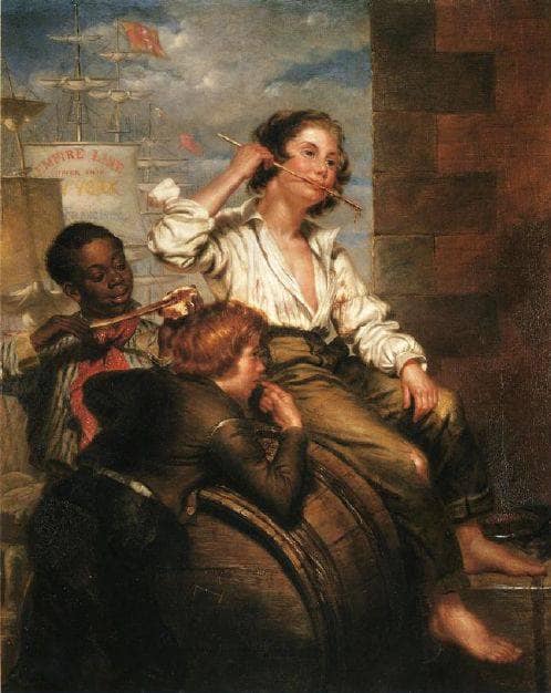 Boys Pilfering Molasses On The Quays, New Orleans