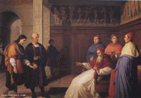 Bramante presents Raphael to Pope Julius II