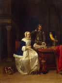 Breakfast by Gabriel Metsu — hand-painted portrait oil painting reproduction on canvas