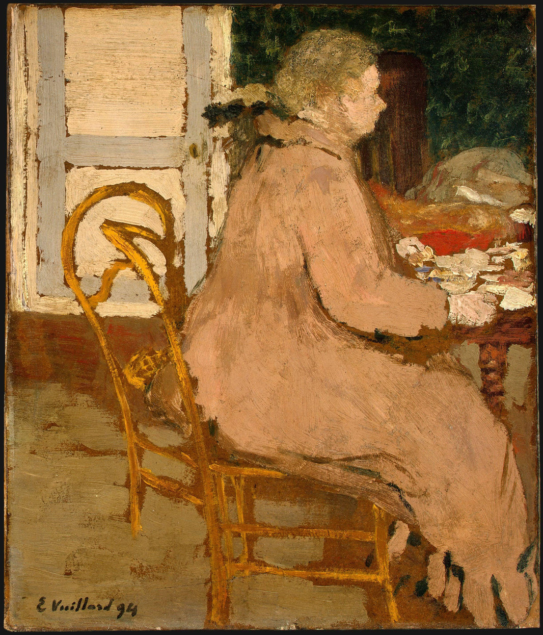 Breakfast by Edouard Vuillard — hand-painted portrait oil painting reproduction on canvas