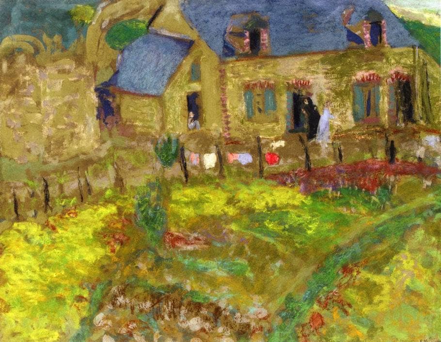 Breton House by Edouard Vuillard — hand-painted architectural oil painting reproduction on canvas
