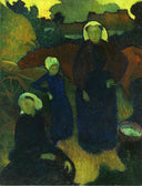 Bretons by Maurice Denis — hand-painted landscape oil painting reproduction on canvas