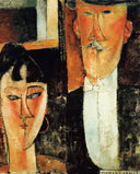 Bride and Groom (The Couple) by Amedeo Modigliani — hand-painted portrait oil painting reproduction on canvas